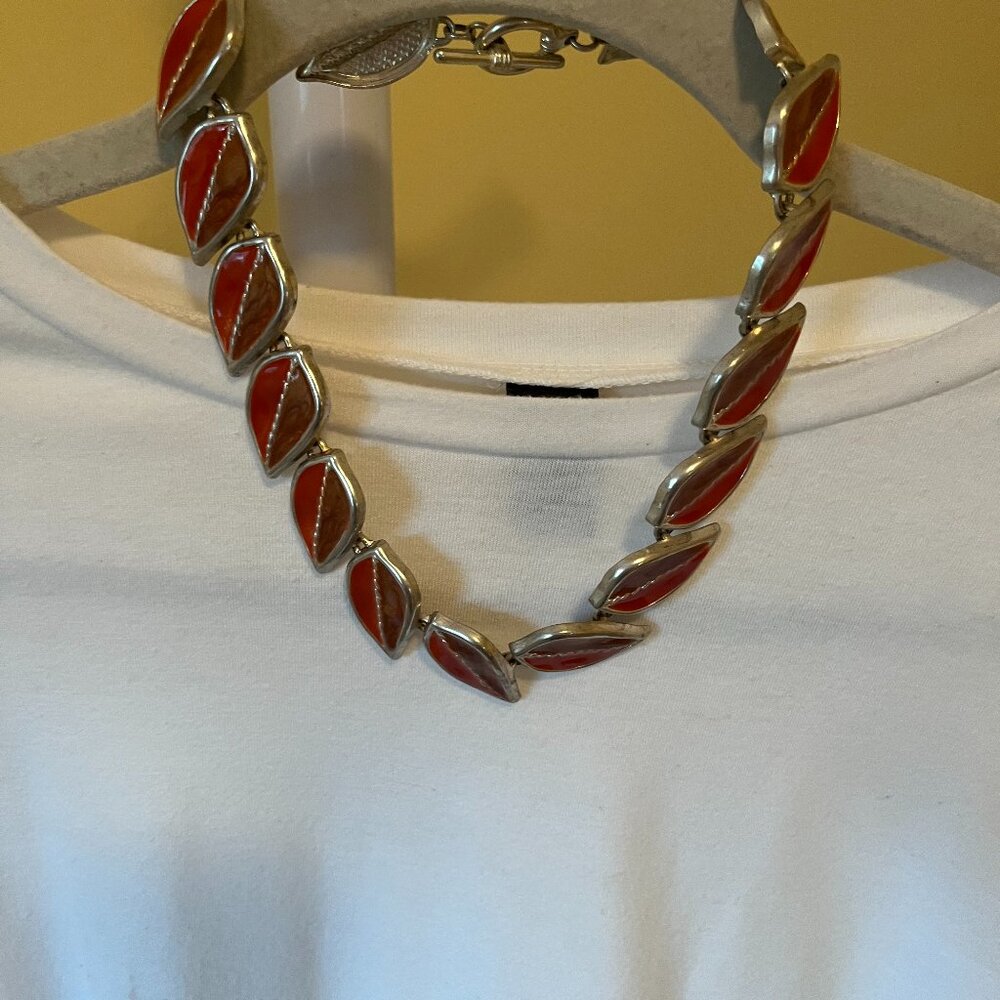 Vintage Leaf Necklace